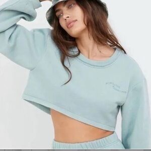 For Love and Lemons Josie Cropped Sweatshirt. 542. Xs